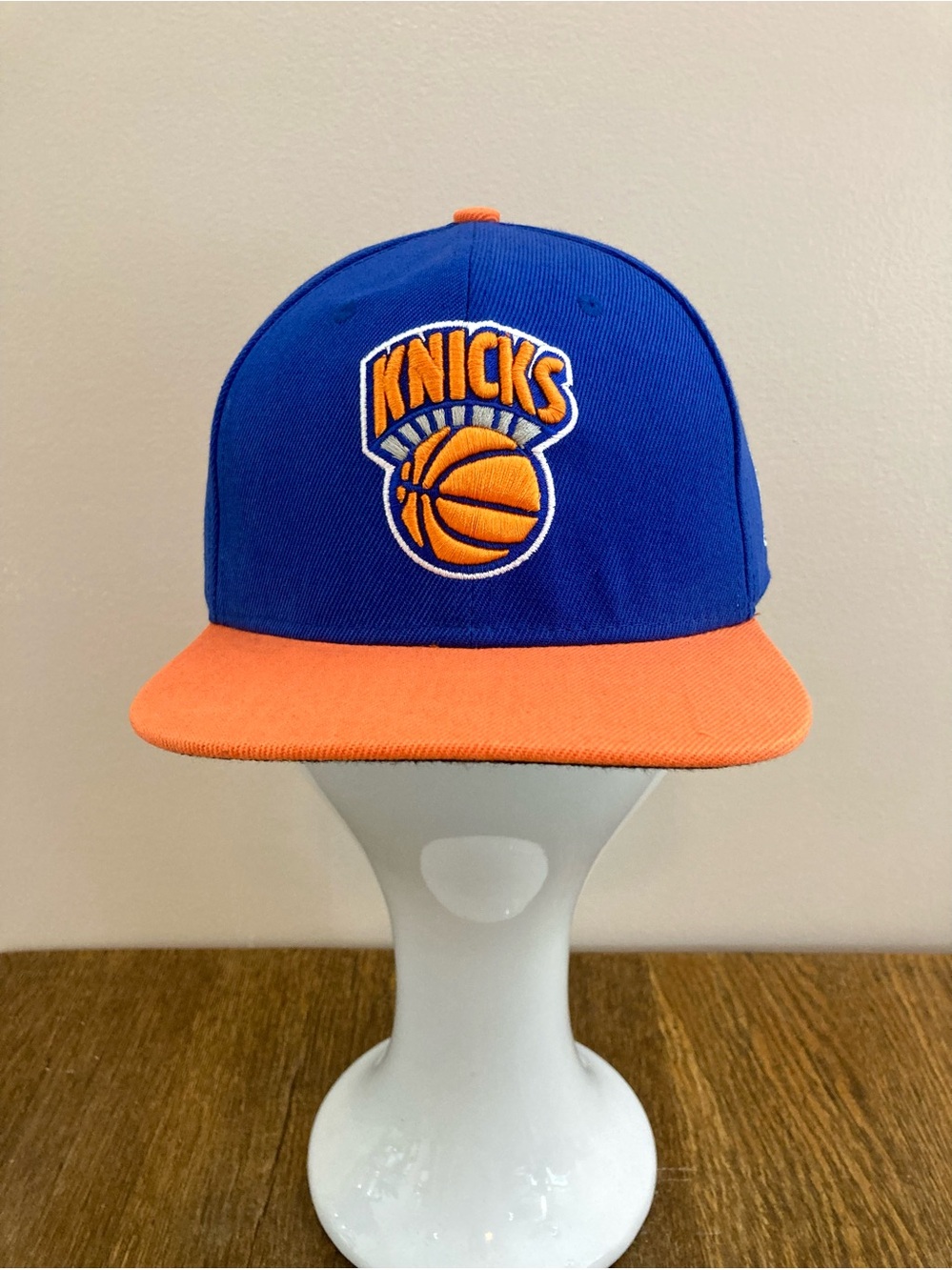 Mitchell & Ness New York Knicks NBA SnapBack Ball Cap OSFM Blue/Orange